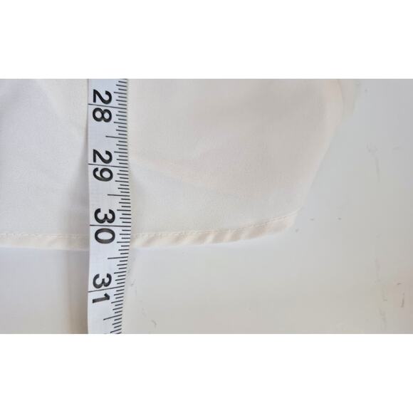 Karen Kane Tunic Top Size L Ivory Off White Bell Sleeve Made in USA Career Flowy - Picture 8 of 8